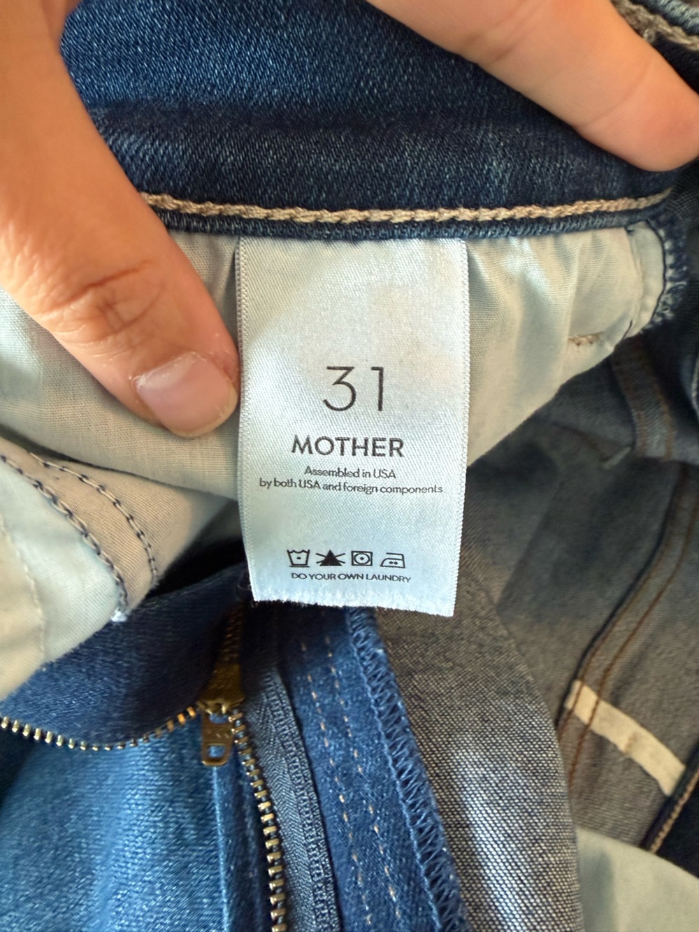 MOTHER The Hustler Ankle Fray in Home Movies, size 31 - Picture 6 of 7